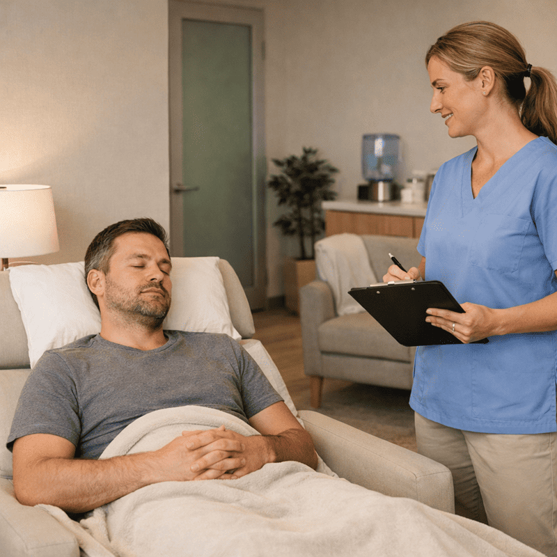 During Drug Detox at Healing Place Treatment